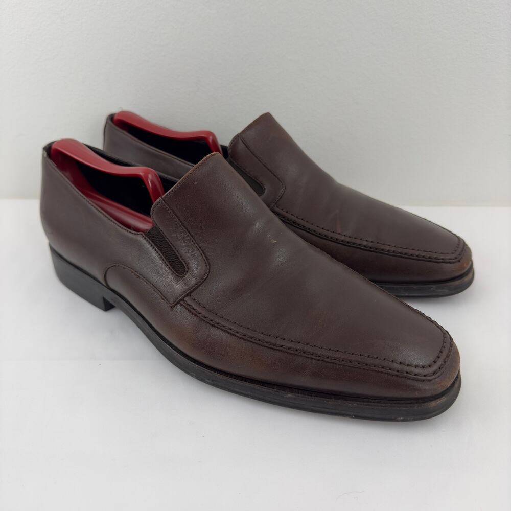 Bruno Magli‎ ‘Raging’ brown leather loafers